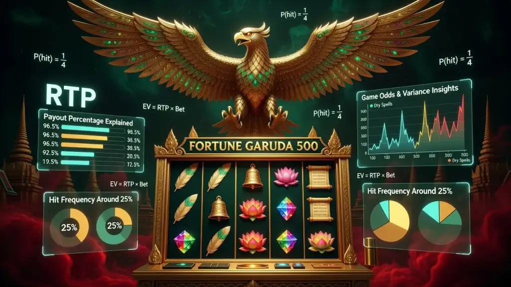 Fortune Garuda 500 RTP Explained: Payout Percentage, Game Odds, Variance, and Hit Frequency Insights