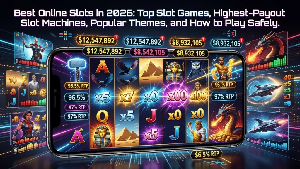 Best Online Slots in 2026: Top Slot Games, Highest-Payout Slot Machines, Popular Themes, and How to Play Safely